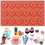 Funshowcase Mini Donut Silicone Mould 18 Cavity 30x17x1cm