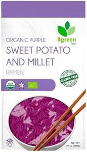 Big Green Organic Food- Organic Purple Yam & Millet Ramen, Premium Ube, Gluten-Free, Vegan (12 Pack)