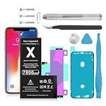 Battery for iPhone X, Upgraded 7800