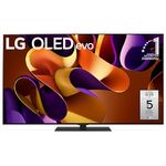 LG 55-Inch G4 OLED evo 4K Smart TV - α11 AI Processor 4K, Alexa Built-in, 144Hz Refresh Rate, HDMI 2.1, G-Sync, FreeSync, Dolby Vision, Dolby Atmos, Stand Included (OLED55G4SUB, 2024)