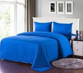 Tache Home Fashion Solid Comforter Bed, Blue, Twin