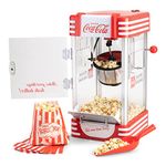 Coca Cola Popcorn Maker SNP-27CC - Retro Coca-Cola Cinema Style Pop-Corn Machine - 310W Popper Kettle with Kernel Stirrer