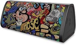 Bluetooth Speakers, MIFA A10 Portable Soundbox True Wireless Stereo for Party, 16 Hours Playtime, 10W Loud Sound Rich Bass, IP45 Waterproof, Built-in Mic for Handsfree Call, TF Card Slot, Graffiti