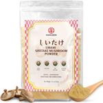 HAKUZEN Japanese Shiitake Mushroom Powder, umami Powder, No Additive, Gluten-Free, Vegan, Great for Sauce, Soup, and Mushroom Coffee 2.1 Oz(60g)