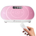 MERACH Vibration Plate Exercise Machine, Curved Vibration Plate with Real-Time Calorie Tracking on LED Display, Vibrating Plate Exercise Machine for Women Men, Workout Equipment for Home