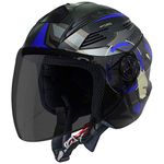 Steelbird Sba-6 7Wings Gravity Open Face Isi Certified Abs Helmet, Multicolor