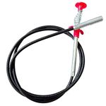 HIKIN SUPERMARKET™ Drain Pipe Cleaning Spring Stick, Hair Catching Claw Wire, Sink Sewer Clog Dredge Remover, Basin Cleaner, Flexible Grabber Pickup Tool, Retractable Cable (5ft (160cm), Black)