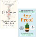 Lifespan [Hardcover] By Dr David A. Sinclair & Age Proof By Kenny Professor 2 Books Collection Set