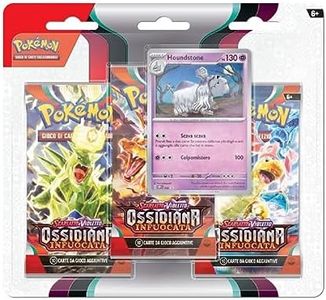 Scarlatto e Violetto Ossidiana Infuocata Blister 3 buste con carta promo Houndstone (IT)