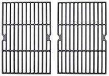 GrillSpot – Backyard Grill Porcelain Cast Iron Cooking Grates | Premium Quality Replacement | Exact Fit | 15 3/4” x 10 1/2” | Outdoor Barbecue Grill Parts | 2-Piece