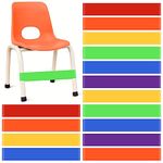 Berlune 24 Pcs Classroom Chair Bands Fidget Chairs and Desks Bands ADHD Autism Tools Bounce Flexible Seating for Classroom(Rainbow, 1 mm)