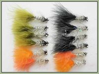 Humongous Trout Flies 12 Pack, Silver Body Lures, Size 10, For fly Fishing