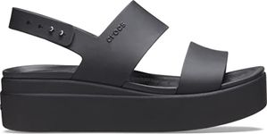 Crocs Women Brooklyn Wedge 206453-060 Black/Black W10