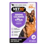 VETIQ Serene Calming Plus+ Tablets For Large Dogs, Helps to Reduce Anxiety in All Scenarios Short & Long Term , 60 Tablets