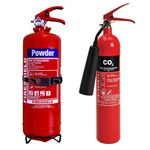 2kg ABC Dry Powder Fire Extinguisher & 2kg CO2 Fire Extinguisher