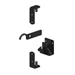 Gatemate Wrought Iron Gate Hinges Fixing Kit Galvanised and Powder Coated Black Fixings