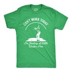 Crazy Dog T-Shirts Mens Best Dad by Par Tshirt Funny Fathers Day Golf Tee (Heather Green) - S