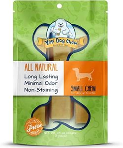 Yeti Dog Chew - Yak Cheese Himalayan - Healthy Long Lasting - Yak Chews for Large, Medium and Small Dogs - Yak Bones for Dogs - Natural Yak Cheese - Small, 3.5 oz