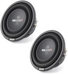 MB Quart DS1-204 8 Inch 400 Watt MAX 200 Watt RMS 4 Ohm Dual Voice Coil, Shallow Slim Subwoofer Speaker Pair for Car Audio Sound System