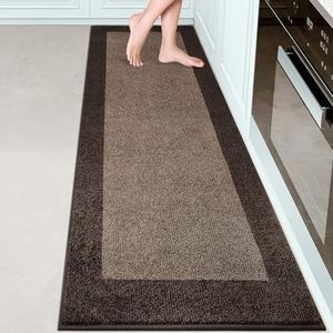 DOMUSTEX Machine Washable Kitchen Rug 24" x 84", Non Slip Kitchen Mat for Floor, Absorbent Entrance Runner Rug for Bedroom, Hallway, Bathroom, Door (Roll Packing)