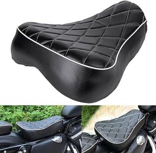 OUMURS Solo Seat for 1983-2003 Harley Sportster Solo Seat Front Driver Seat For Sportster 883 1200 Forty Eight 1983-2003, Motorcycle Seat Cushion Pad for Sportster 1200 Custom Sport XLH 883 Diamond