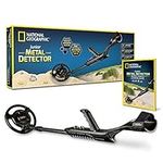 NATIONAL GEOGRAPHIC Junior Metal Detector - Adjustable Metal Detector for Kids with 7.5" Waterproof Dual Coil, Lightweight Design Great for Treasure Hunting Beginners