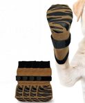 PETANGEL Anti Slip Dog Socks with Four Sides Grips for Hardwood Floors, Extra Traction Control No Twist - Dog Socks Paw Protector for Hot Pavement to Prevent Licking Paws for Medium Large Dogs(SIZE:L)