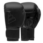 adidas Boxing Gloves - Hybrid 80 - for Boxing, Kickboxing, MMA, Bag, Training & Fitness - Boxing Gloves for Men & Women - Weight (14 oz, Black)