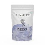 mi nature Indigo Powder -INDIGOFERA TINCTORIA,(100% NATURAL, ORGANICALLY GROWN) 1/2 LB (227 grams) RESEALABLE BAG