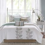 Madison Park Caelie 6 Piece Quilted Coverlet Set, King, Blue