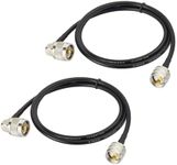 Superbat PL-259 Jumper Cable UHF (Pl259) Male to Male Low Loss Digital RG58 Coax Cable (3 Feet RG58) for HAM & CB Radio,Antenna Analyzer,Dummy Load,SWR Meter 2-Pack