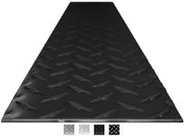 4in. X 96in. - DiamondLife Diamond Plate Sheet Metal, Heavy-Duty Genuine Commercial-Grade Mill Finish Diamond Plate Aluminum Sheet, USA Made Aluminum Tread Plate - Diesel Black