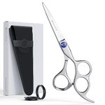 Suvorna 3 Hole Professional Hairdressing Scissors for Men, Women, Adults & Kids. 6 inch Hairdressers Scissors/Barber Scissors for Styling, Trimming & Hair Cutting Scissor with Tension Adjustment.