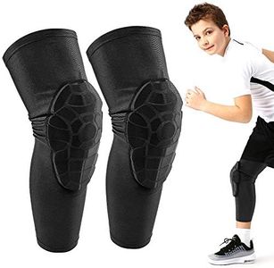 AceList Kids/Youth 6-12 Years Sports Honeycomb Compression Knee Pad Elbow Pads Guards Protective Gear for Basketball, Baseball, Football, Volleyball, Wrestling, Cycling.