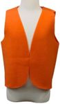 Kids Orange Peasant Costume Vest (Medieval/Renaissance/Colonial/Pirate) Fits Kids 4-16