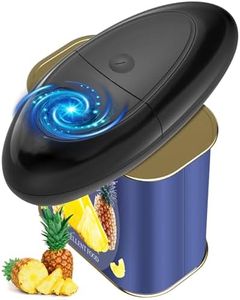 Ouvre-boîte électrique pour toutes les tailles de boîtes - Couvercle sans bords tranchants - Ouvre-boîte automatique One Touch pour personnes âgées, appareil de cuisine pour l'arthrite et les mains