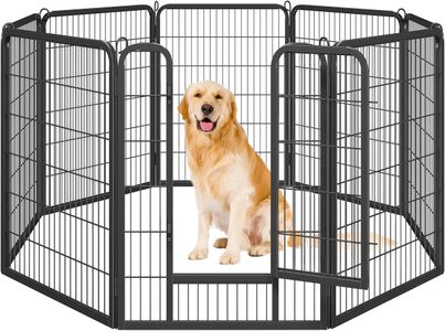 Yaheetech 8-Panel Dog Playpen, 100cm – Indoor/Outdoor Pet Fence