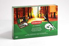 Derwent Academy Acrylic Paint Wooden Box, Includes 12 Acrylic Paints, Brush, Palette Knife, Palette, and Paper Pad (2305674)