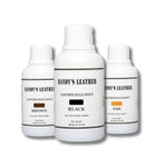 Handys Leather Italian Smooth Leather Edge Color,200 ML Each (3 Color). - Color Coats Leather Edges Color - Set of 3 Color (Black, Brown & Tan) (Standard)