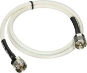 MPD Digital RG8x-W-PL259-10ft VHF Antenna Cable RF CB & AIS Mini-8 Coaxial Jumper Silver Teflon PL-259 10'