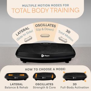 LifePro Hovert 3D Vibration Plate – Full Body Exercise Machine