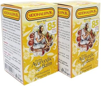 Bálsamo herbario ayurvédico Siddhalepa® Ayurveda (50 g) Paquete de 2