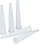 30pcs Plastic Caulk Nozzle Tip Extender Tool, Caulking Nozzles Applicator, Easy To Use, White