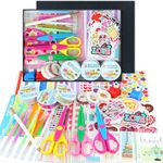 SICOHOME Scrapbooking Supplies Kit,Valentine's Day Scrapbooking Kit,Love Heart Sticker for Kids Adults,Love Craft Kit for Scrapbook Card Making Diary Planner Journal Classroom Craft Project