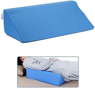 NEPPT Wedge Pillow Body Position Wedges Back Positioning Elevation Pillow Case Pregnancy Bedroom Eevated Body Alignment Ankle Support Pillow Leg Bolster (Blue)