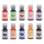 Colourmist Soft Gel Paste Vibrant Food Color Set Assorted 10g each, Pack of 10 Vibrant Colours (Red, Violet, Green, Orange, Brown, Blue, Pink, Yellow, Purple, Black) - BV 3045