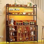 IRONCK Coffee Bar Cabinet with Powe
