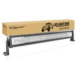 Willpower 32 Inch 405W LED Light Bar 12V 24V Flood Spot Combo Beam Work Lamp Fog Lights for 4x4 Boat Offroad Truck Tractor SUV ATV Car