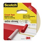 Scotch 42022050 Carpet Adhesive Tape, 50 mm X 20 M, White