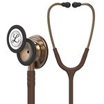 3M Littmann Classic III Monitoring Stethoscope, 5809, More Than 2X as Loud*, Weighs Less**, Stainless Steel Copper-Finish Chestpiece, 69 cm (27") Chocolate Tube, Copper Stem, and Headset